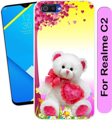 SmartGoldista Back Cover for Realme C2(Transparent, Flexible, Silicon, Pack of: 1)