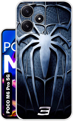 Case Club Back Cover for POCO M6 Pro 5G(Blue, Grip Case, Silicon, Pack of: 1)