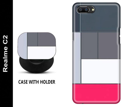 Hello Case Back Cover for Realme C2(Multicolor, Cases with Holder, Pack of: 1)