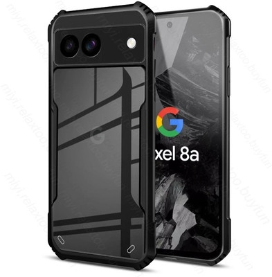 Flipkart SmartBuy Back Cover for Google Pixel 8A(Black, Camera Bump Protector, Pack of: 1)