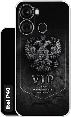 Flipkart SmartBuy Back Cover for itel P40(Black, Grey, Silicon, Pack of: 1)