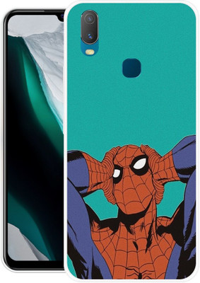 FRONK Back Cover for vivo U10, V1916, SPIDER, MAN, MARVEL, SUPER, HERO(Red, Flexible, Silicon, Pack of: 1)