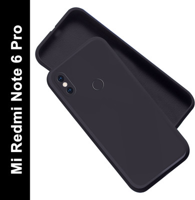 Artistque Back Cover for Mi Redmi Note 6 Pro(Black, Matte Finish, Silicon, Pack of: 1)