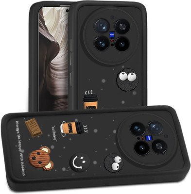 AESTMO Back Cover for Vivo X200 Pro 5G(Black, Dual Protection, Silicon, Pack of: 1)