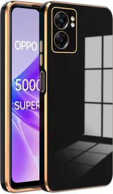 Wowcase Back Cover for Oppo K10 5G(Black, Gold, Camera Bump Protector, Silicon, Pack of: 1)