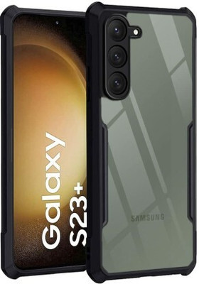 Celltown Back Cover for Samsung Galaxy S23 Plus 5G(Black, Transparent, Shock Proof, Pack of: 1)