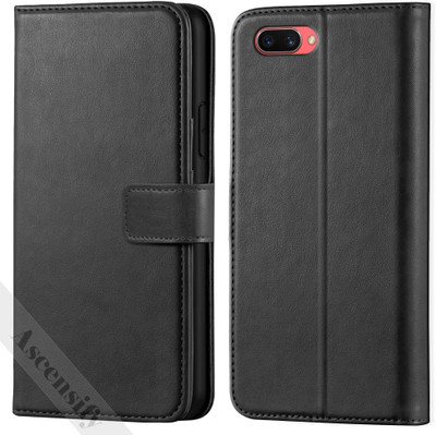 Ascensify Back Cover for Oppo A3s(Black, Dual Protection, Pack of: 1)