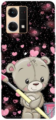 Indus Back Cover for OPPO Reno 7 (4G)- LOVE: CUTE: TEDDY: BEAR: LOVER(Multicolor, Hard Case, Pack of: 1)