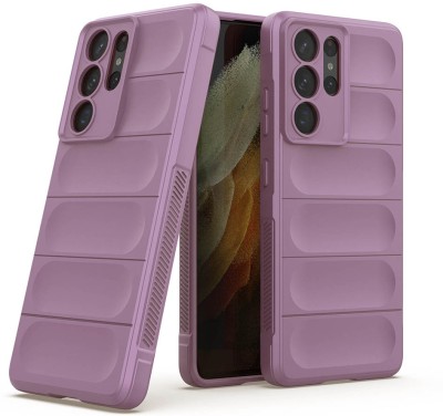 Casotec Back Cover for Samsung Galaxy S21 Ultra 5G(Purple, Silicon, Pack of: 1)