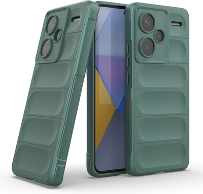 GLOBAL NOMAD Back Cover for Mi Redmi Note 13 Pro Plus 5G(Green, 3D Case, Silicon, Pack of: 1)