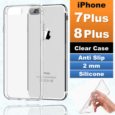 OCEANRAY Back Cover for Apple iPhone 7 Plus, 8 Plus(Transparent, Shock Proof, Silicon, Pack of: 1)