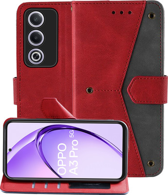 Autofocus Back Cover for Oppo A3 Pro 5G(Red, Holster, Pack of: 1)