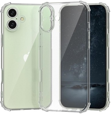 NKCASE Back Cover for Apple iPhone 16 Plus(Transparent, Shock Proof, Silicon, Pack of: 1)