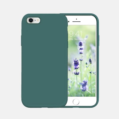 YellowCult Back Cover for Shockproof Liquid Silicon Back Cover Case for Apple iPhone 6, 6S (4.7 Inch) (Green)(Green, Dual Protection, Silicon, Pack of: 1)