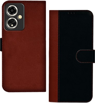 HUPSHY Back Cover for OPPO A59 5G(Black, Brown, Dual Protection, Pack of: 1)