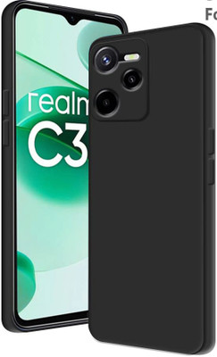 LILLIPUT Back Cover for Realme C35(Black, Silicon, Pack of: 1)