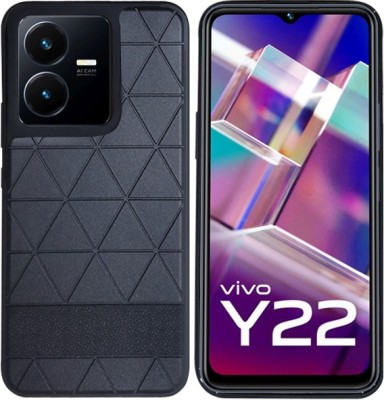 COBIERTAS Back Cover for vivo Y22(Black, Flexible, Silicon, Pack of: 1)