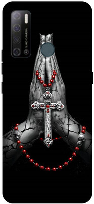 FRONK Back Cover for Tecno Spark Power 2, LC8, JESUS, CROSS, GOD, CHRIST, CRISTIANS(Black, Flexible, Silicon, Pack of: 1)