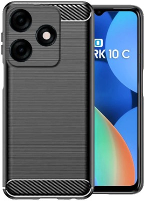 ASMANTIC Back Cover for Tecno Spark 10 4G(Black)