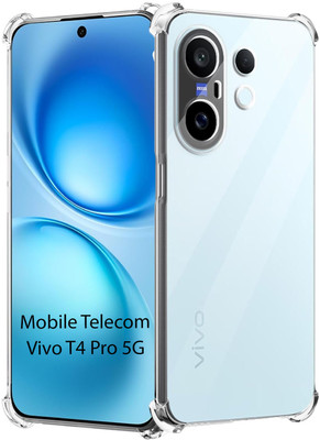 S-Hardline Back Cover for Vivo T4 Pro 5G, shock-absorbent/scratch resistant(Transparent, Silicon, Pack of: 1)