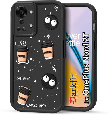DARKFIT Back Cover for OnePlus Nord 2T 5G(Black, 3D Case, Silicon, Pack of: 1)