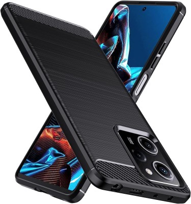 Kreatick Back Cover for Poco-X5 Pro (5G), Hybrid Ultra Light Shockproof Silicone TPU Scratch Resistant(Black, Flexible, Silicon, Pack of: 1)