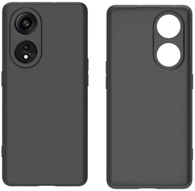 KMPERED Back Cover for Oppo F23, Oppo F23 5G(Black, Matte Finish, Silicon, Pack of: 1)