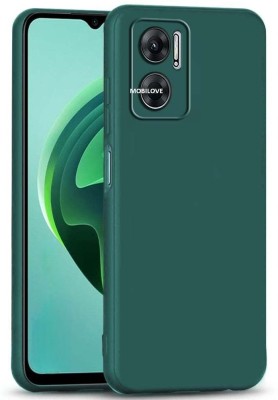 MOBILOVE Back Cover for Redmi 11 Prime 5G | Redmi 10 5G | Shockproof Slim Matte Liquid Soft Silicone TPU Back Case(Green, Camera Bump Protector, Silicon, Pack of: 1)