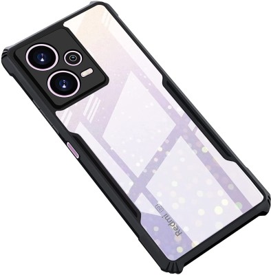 NIMMIKA ENTERPRISES Back Cover for Mi Redmi Note 12 Pro Plus 5G(360 Degree Protection | Stylish Eagle Design | Slim TPU))(Transparent, Black, Shock Proof, Pack of: 1)