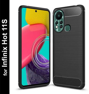 SRT Back Cover for Infinix Hot 11s(Black, Pack of: 1)