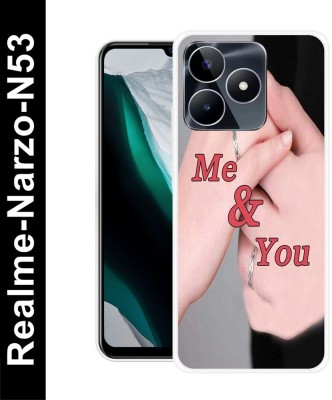 TMPBAGRU Back Cover for Realme Narzo N53 ( APPLE LOGO,APPLE PRINT,IPHONE) PRINTED BACK COVER(Multicolor, Flexible, Silicon, Pack of: 1)