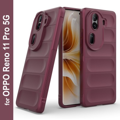 Zapcase Back Cover for OPPO Reno 11 Pro 5G(Maroon, 3D Case, Silicon, Pack of: 1)