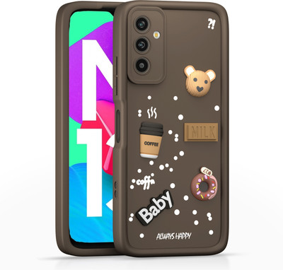 Pikkme Back Cover for Samsung Galaxy M13 4G(Brown, Camera Bump Protector, Silicon)