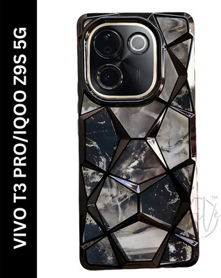 Hive Back Cover for vivo T3 Pro 5G, IQOO Z9S 5G(Black, Grip Case, Silicon, Pack of: 1)