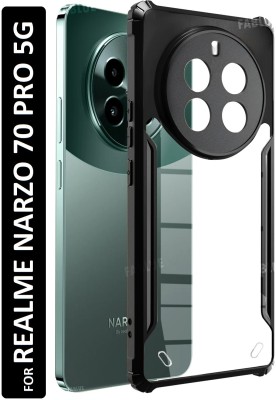Fablue Back Cover for realme Narzo 70 Pro 5G(Black, Shock Proof, Silicon, Pack of: 1)