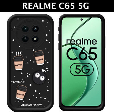 fi-yonity Back Cover for Realme C65 5G(Black, 3D Case, Silicon, Pack of: 1)