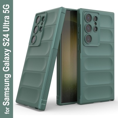 Zapcase Back Cover for Samsung Galaxy S24 Ultra 5G(Green, 3D Case, Silicon, Pack of: 1)