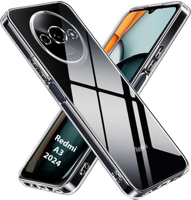 ADITI Designs Back Cover for POCO C61, Redmi A3 2024(Transparent, Camera Bump Protector, Silicon, Pack of: 1)