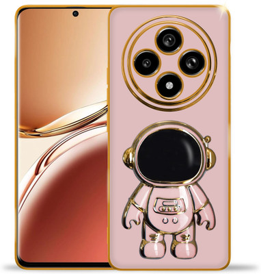 V-TAN Back Cover for Oppo F27 Pro Plus, Oppo F27 Pro(Pink, Gold, Cases with Holder, Silicon, Pack of: 1)