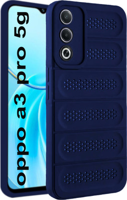GLOBAL NOMAD Back Cover for Oppo A3 Pro 5G(Blue, Shock Proof, Silicon, Pack of: 1)