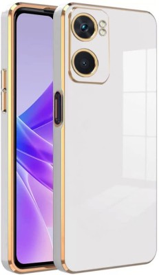 KARAS Back Cover for Oppo A57 |View Electroplated Chrome 6D Case Soft TPU(White, Dual Protection, Silicon, Pack of: 1)