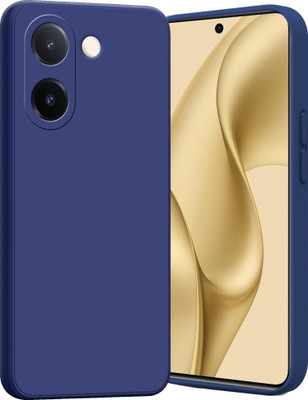 BhargavGadgets Back Cover for Vivo V60e 5G Silicone Case With Camera Protection(Blue, Shock Proof, Silicon, Pack of: 1)