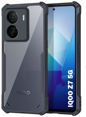 Casehub Back Cover for iQOO Z7 5G(Black, Camera Bump Protector)