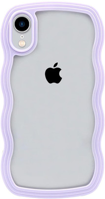 AMEYAA Back Cover for Apple iPhone XR Cute Curly Wave Frame Shape(Purple, Shock Proof, Pack of: 1)