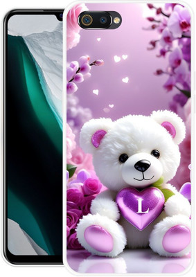 VS PRINT LINK Back Cover for Realme C2,RMX1941, L LETTER,L NAME,L WORD,L ALPHABET(Purple, Flexible, Silicon, Pack of: 1)