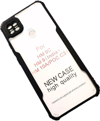 Baz Store Back Cover for Redmi HM 9C/9/10A/POC C31 IP(Black, Shock Proof, Silicon, Pack of: 1)