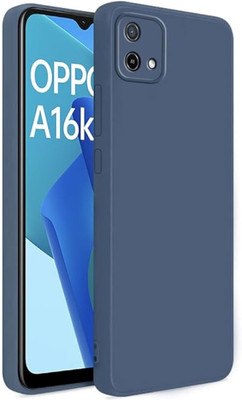 ZAMN Back Cover for OPPO A16K 4G(Blue, Silicon, Pack of: 1)