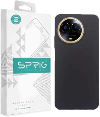 Sprig Back Cover for Realme C67 5G, C67, Realme 11 5G(Black, Grip Case, Silicon, Pack of: 1)