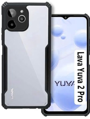 DMJHP Back Cover for Lava Yuva 2 Pro(Black, Pack of: 1)