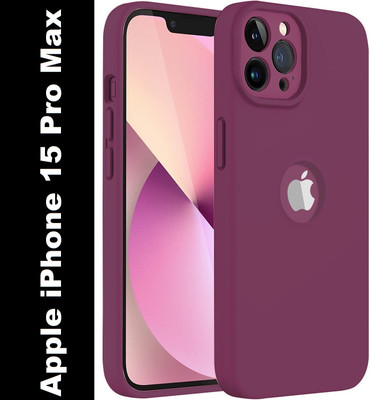Flipkart SmartBuy Back Cover for Apple iPhone 15 Pro Max(Maroon, Camera Bump Protector, Silicon, Pack of: 1)
